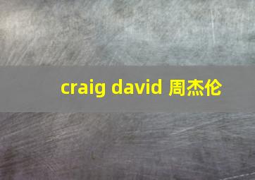 craig david 周杰伦